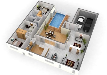 3D floor plan